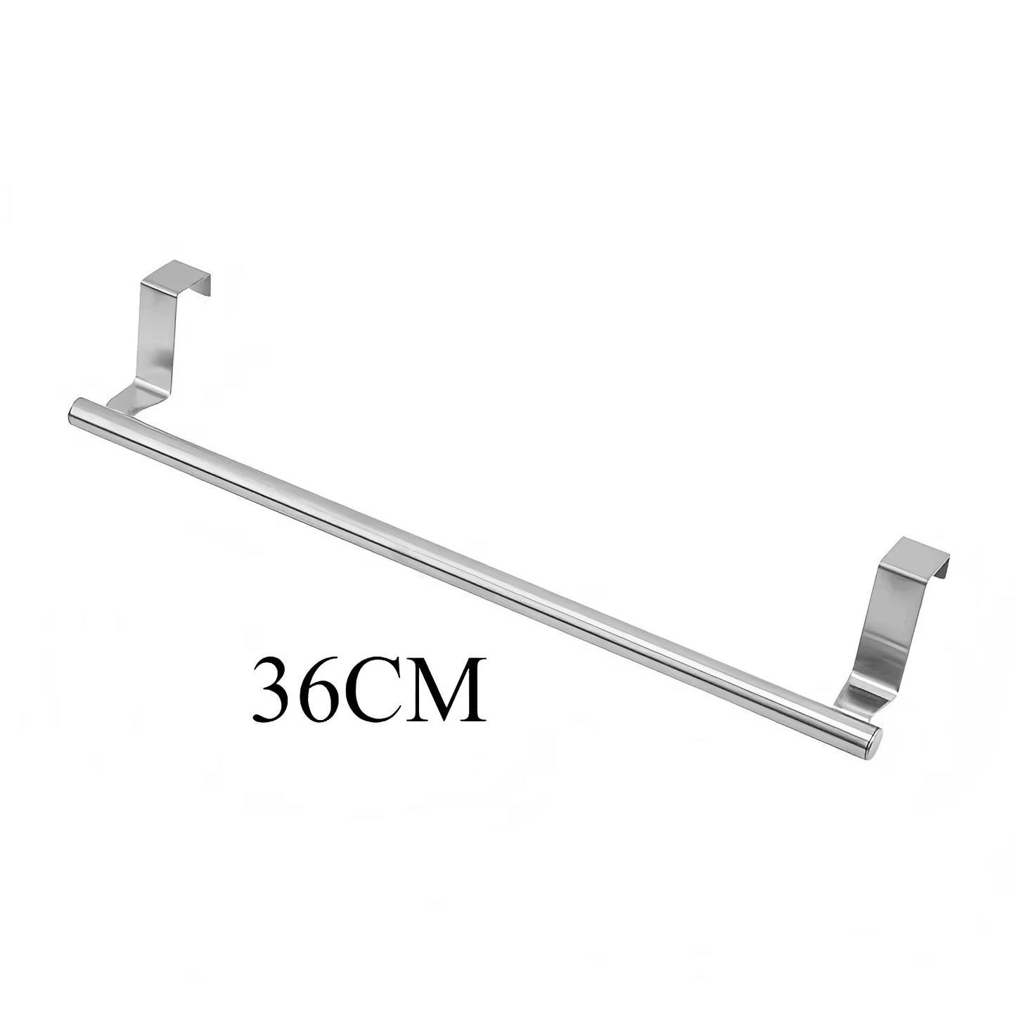Over-Cabinet Towel Rack - Steel Wire Bathroom Organizer with Punch-Free Design