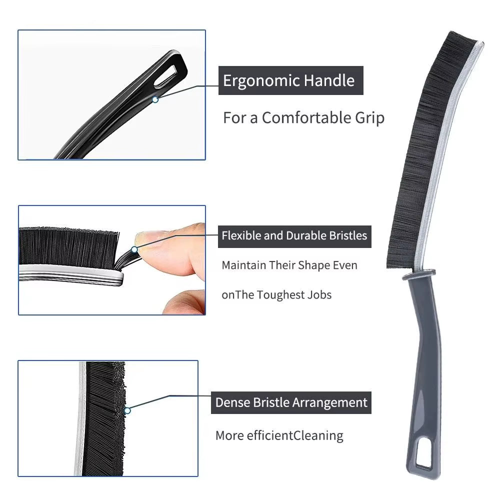 Durable Grout Gap Cleaning Brushes Set for Kitchen and Bathroom Tile Joints - Hard Bristle Design for Effective Cleaning in Shower and Floor Areas