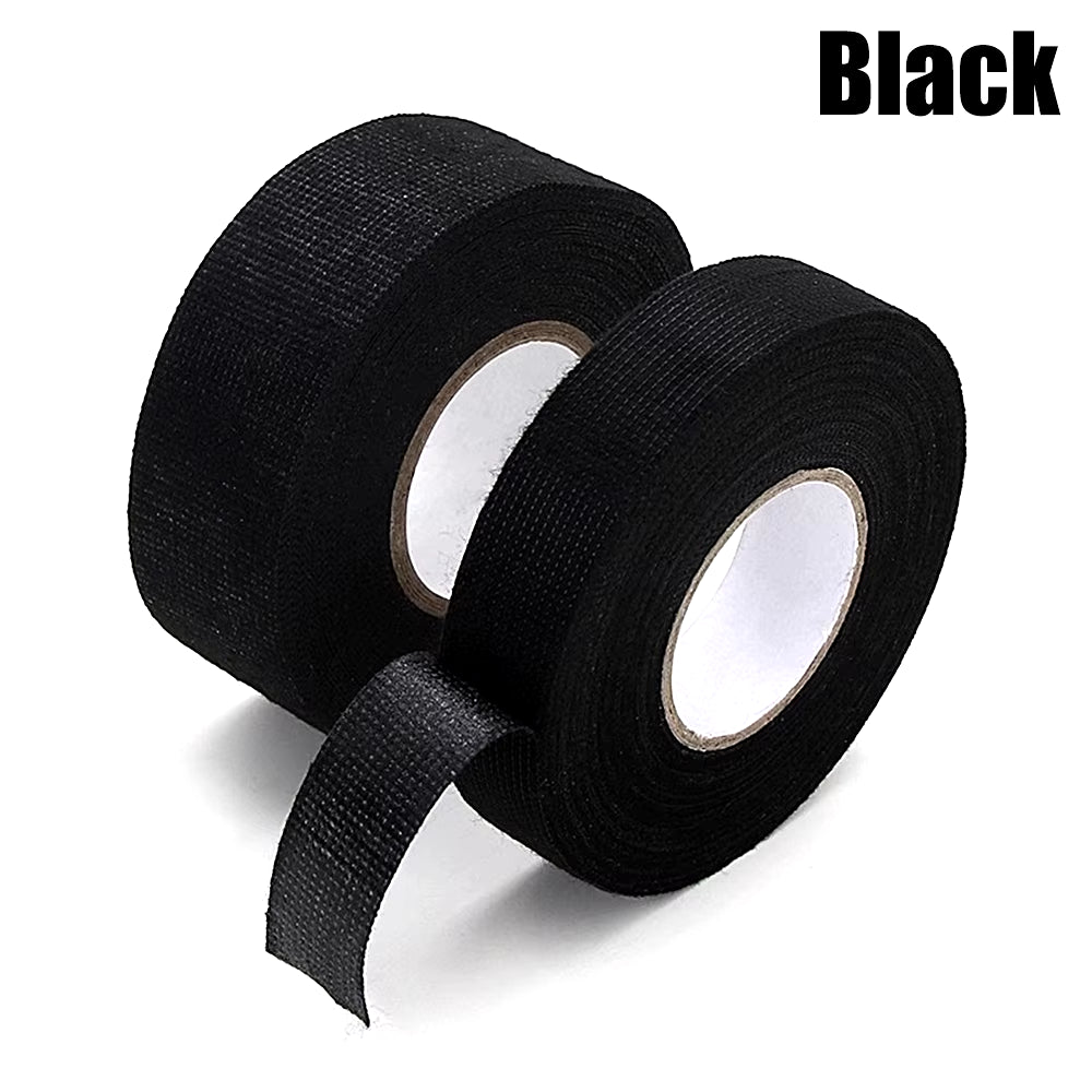 Heat-Resistant Electrical Tape Bundle for Auto Wiring Insulation and Cable Organization - Waterproof Fabric Cloth Wrap with Adhesive