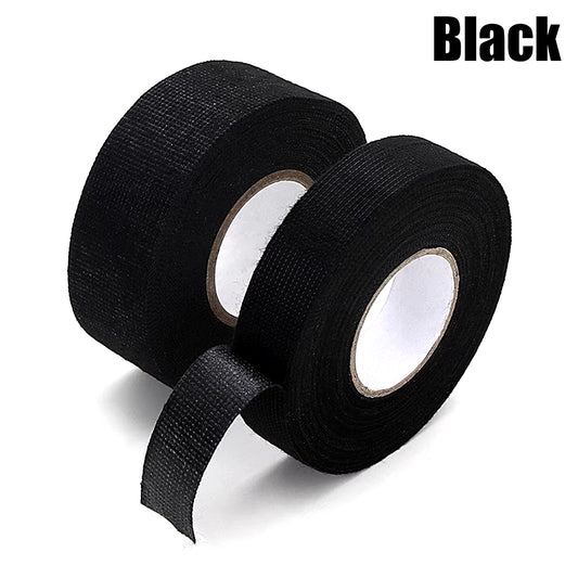 Heat-Resistant Electrical Tape Bundle for Auto Wiring Insulation and Cable Organization - Waterproof Fabric Cloth Wrap with Adhesive