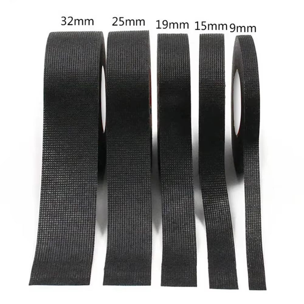 Heat-Resistant Electrical Tape Bundle for Auto Wiring Insulation and Cable Organization - Waterproof Fabric Cloth Wrap with Adhesive