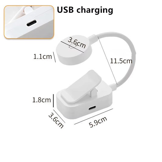 Adjustable Mini LED Reading Lamp with Eye Protection - 3 Modes Clip-On Light for Study and Travel
