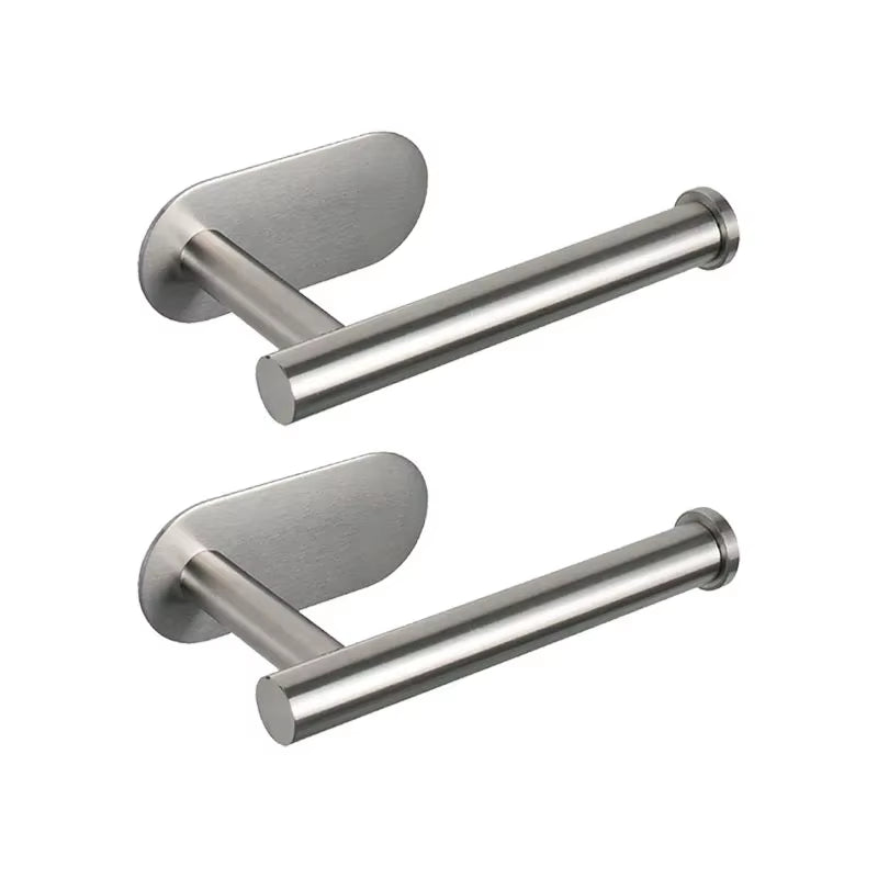 SUS304 Stainless Steel No-Drill Self-Adhesive Toilet Paper Holder for Bathroom and Kitchen
